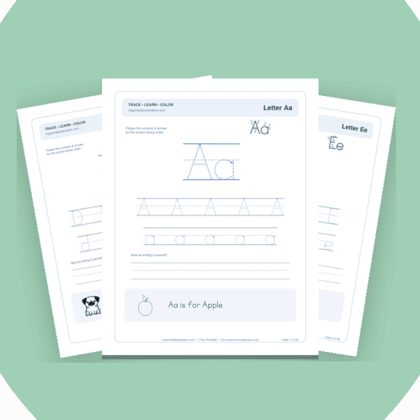 Free Alphabet Tracing Worksheets: Letter Formation Practice for Kindergarten & Year 1